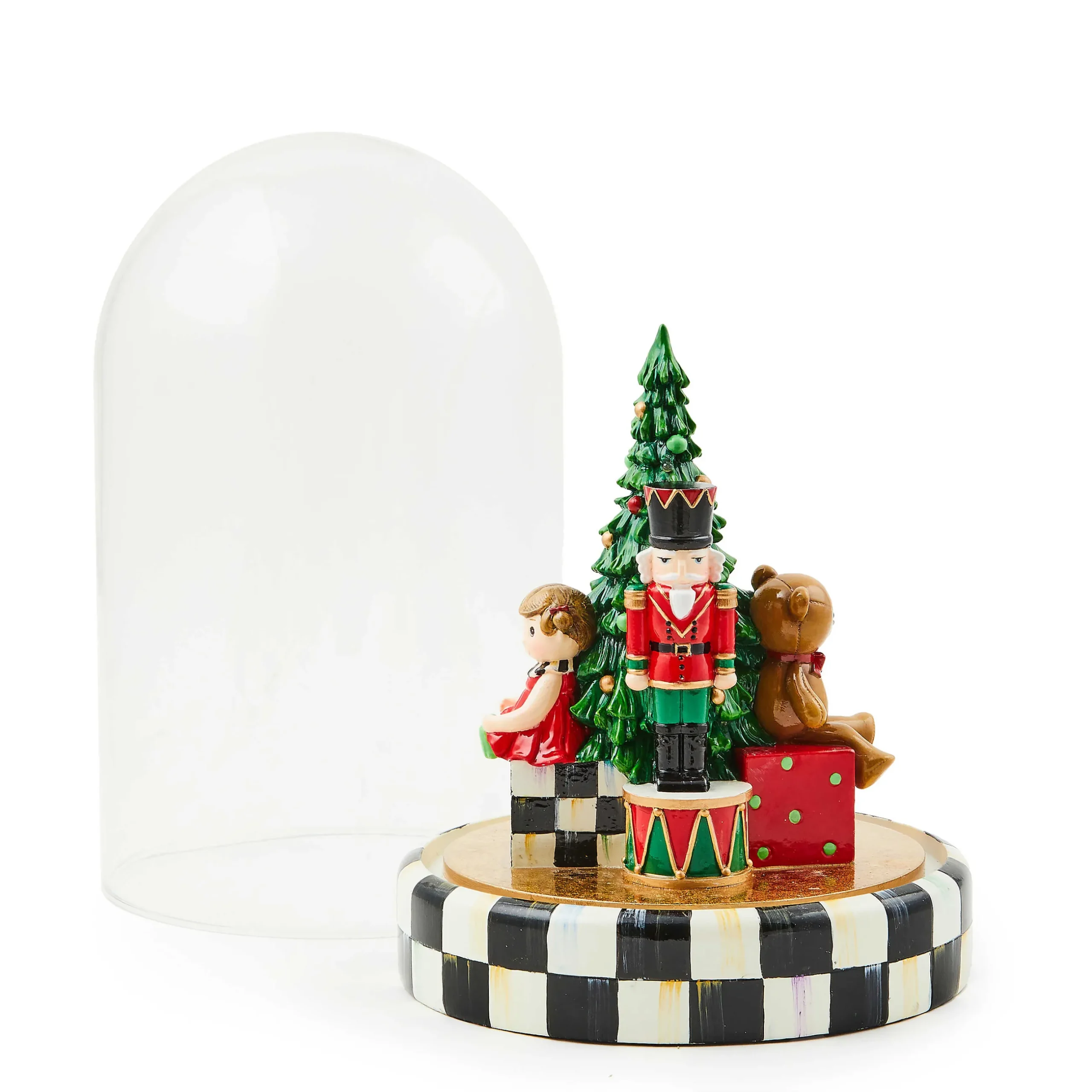 Holiday|Room Accents|MacKenzie-Childs Classic Courtly Illuminated Nutcracker Cloche