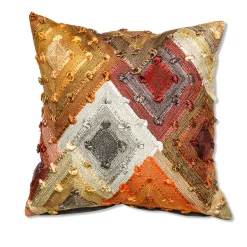 Pillows, Throws, & Cushions|MacKenzie-Childs Cobblestone Diamond Throw Pillow