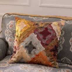 Pillows, Throws, & Cushions|MacKenzie-Childs Cobblestone Diamond Throw Pillow