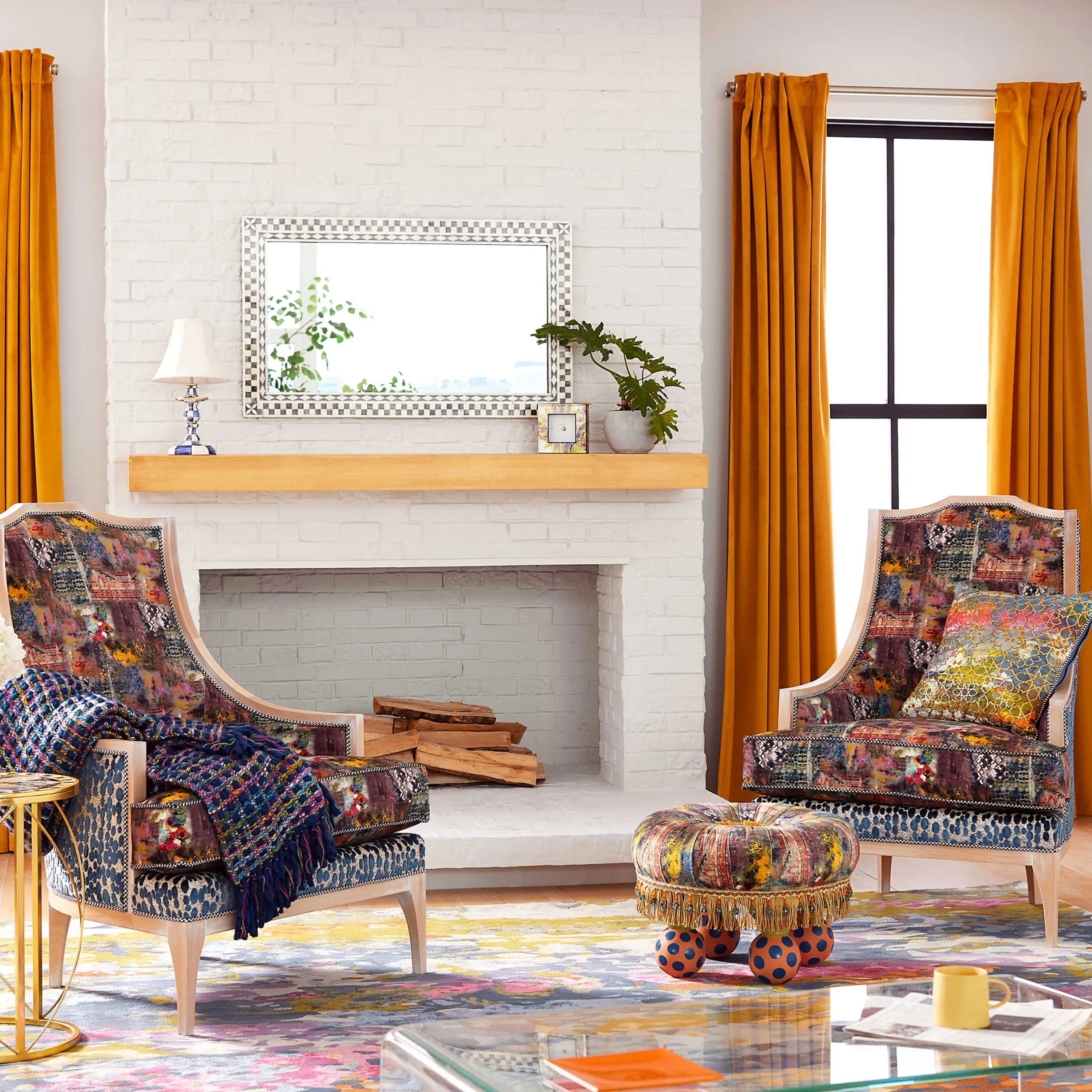 Room Accents|MacKenzie-Childs Cobblestone Wall Mirror