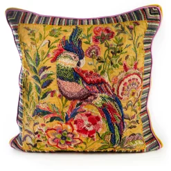 Pillows, Throws, & Cushions|MacKenzie-Childs Cockatiel Throw Pillow