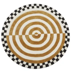Rugs|MacKenzie-Childs Concentric Circle Wheat 3' Round Rug