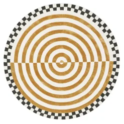 Rugs|MacKenzie-Childs Concentric Circle Wheat 6' Round Rug