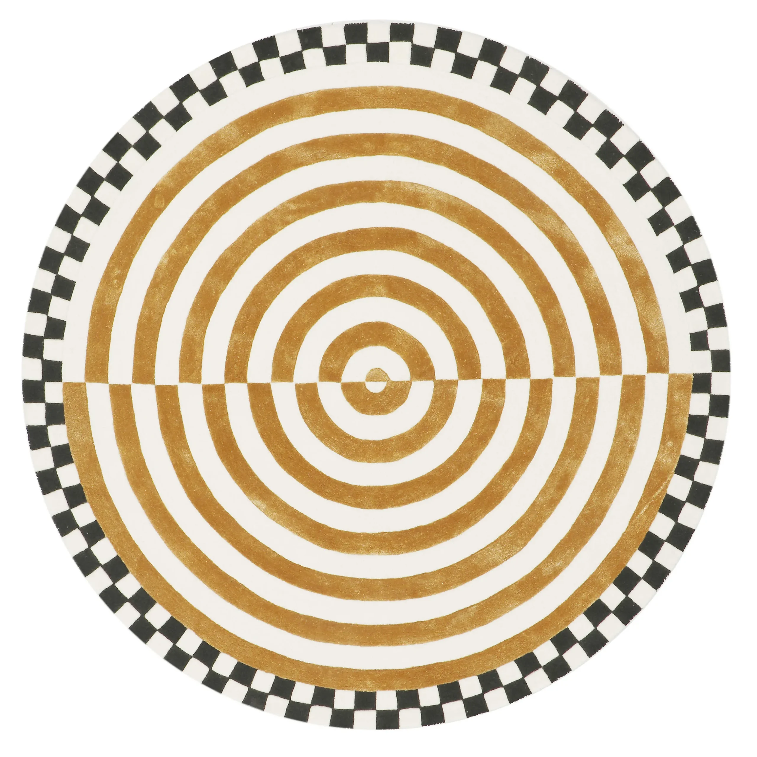 Rugs|MacKenzie-Childs Concentric Circle Wheat 6' Round Rug