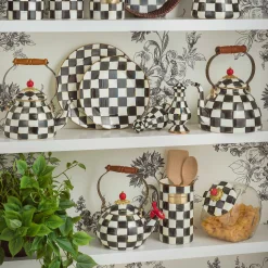 Kitchen Storage & Organization|MacKenzie-Childs Cookie Jar with Courtly Check Lid