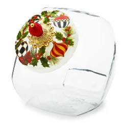 Kitchen Storage & Organization|MacKenzie-Childs Cookie Jar with Deck the Halls Lid