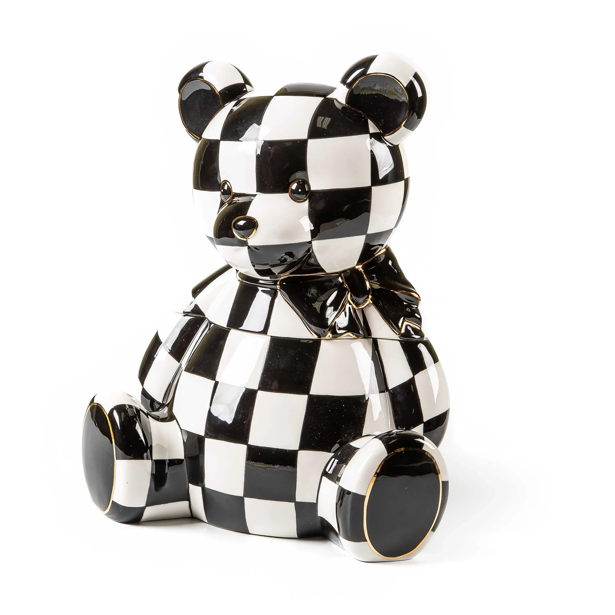Holiday|Kitchen Storage & Organization|MacKenzie-Childs Courtly Bear Cookie Jar