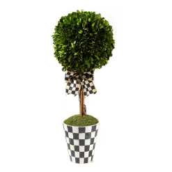 Spring|Greenery & Florals|MacKenzie-Childs Courtly Boxwood Topiary Large Drop In