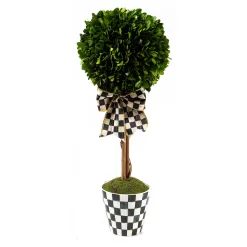 Spring|Greenery & Florals|MacKenzie-Childs Courtly Boxwood Topiary Small Drop In