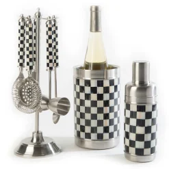 Drinkware|Bar Entertaining|MacKenzie-Childs Courtly Check 3260 Bar Tool Set