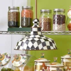 Lighting|MacKenzie-Childs Courtly Check 12 Barn Pendant Lamp