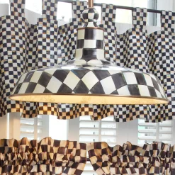Lighting|MacKenzie-Childs Courtly Check 18 Barn Pendant Lamp