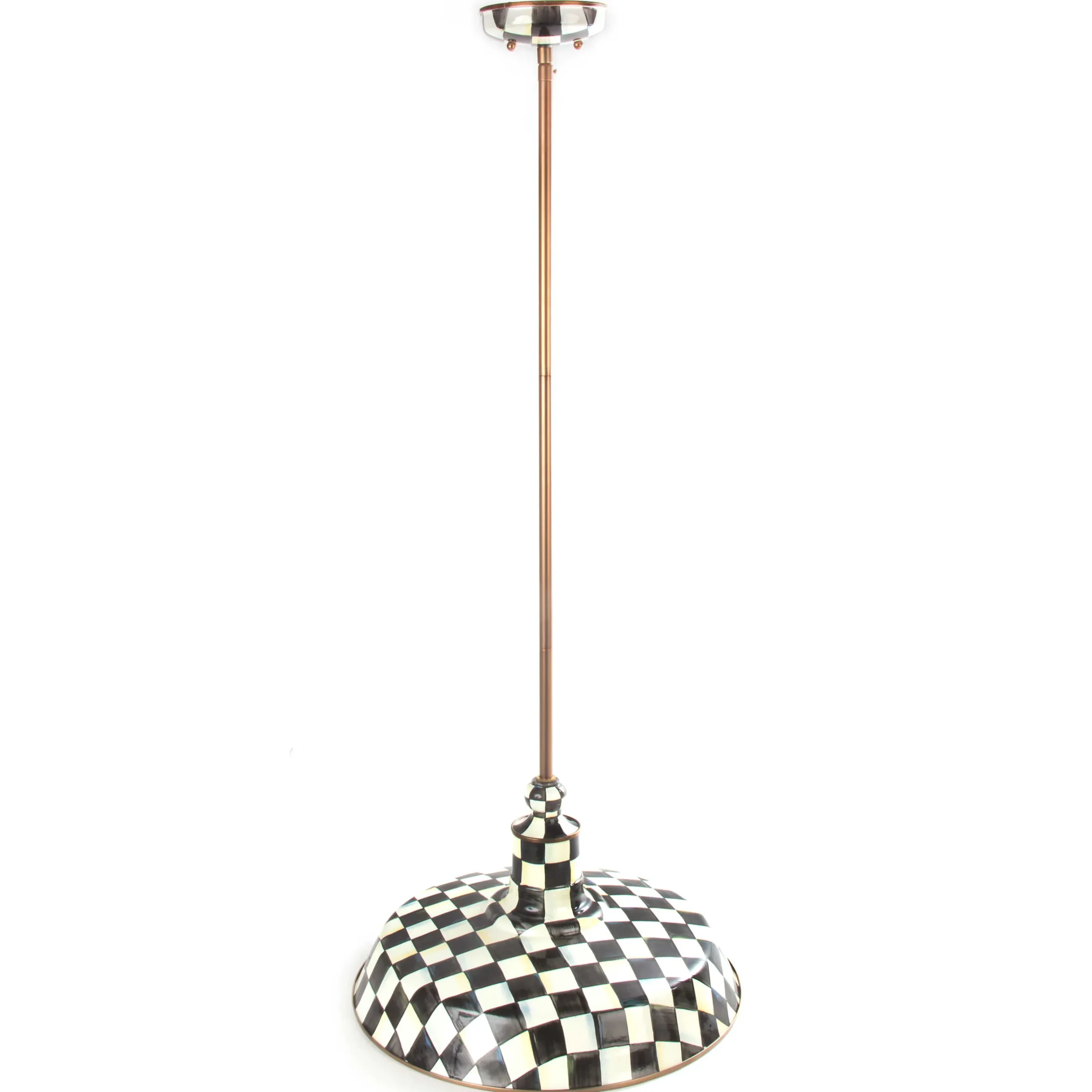 Lighting|MacKenzie-Childs Courtly Check 18 Barn Pendant Lamp