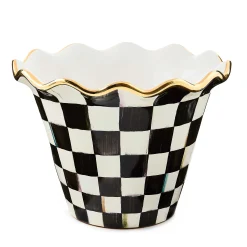 Spring|The Fall Shop|MacKenzie-Childs Courtly Check 8 Ceramic Garden Pot