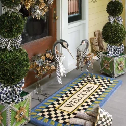 Spring|The Fall Shop|MacKenzie-Childs Courtly Check 8 Ceramic Garden Pot