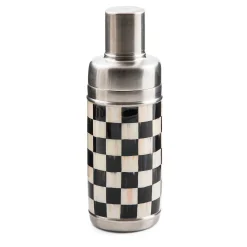 Drinkware|Bar Entertaining|MacKenzie-Childs Courtly Check 3260 Cocktail Shaker