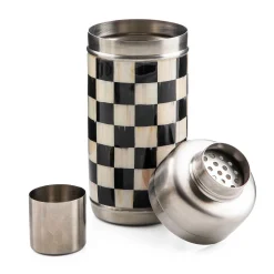 Drinkware|Bar Entertaining|MacKenzie-Childs Courtly Check 3260 Cocktail Shaker