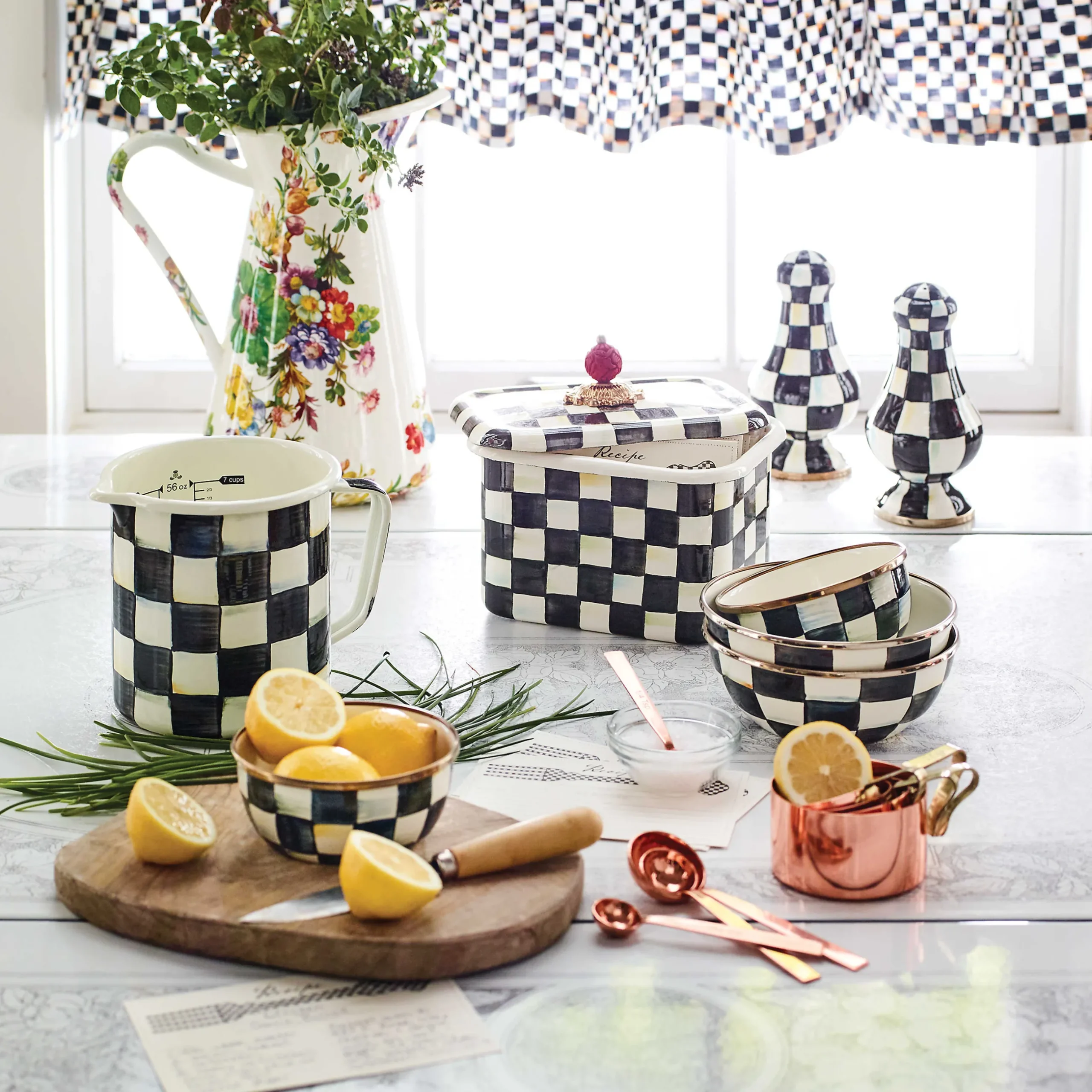 Kitchen Utensils & Tools|MacKenzie-Childs Courtly Check 7 Cup Measuring Cup