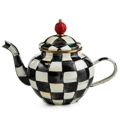 The Coffee Shop|Serveware|MacKenzie-Childs Courtly Check 4 Cup Teapot
