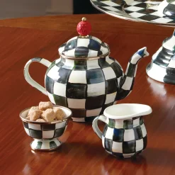 The Coffee Shop|Serveware|MacKenzie-Childs Courtly Check 4 Cup Teapot