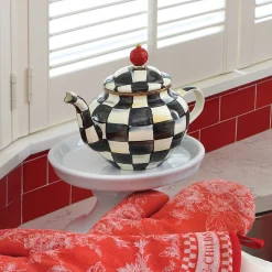 The Coffee Shop|Serveware|MacKenzie-Childs Courtly Check 4 Cup Teapot