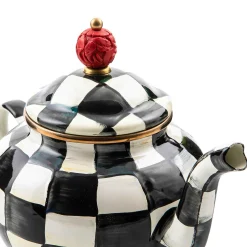 The Coffee Shop|Serveware|MacKenzie-Childs Courtly Check 4 Cup Teapot