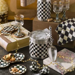 Drinkware|Bar Entertaining|MacKenzie-Childs Courtly Check 3260 Ice Bucket