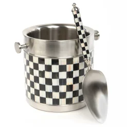 Drinkware|Bar Entertaining|MacKenzie-Childs Courtly Check 3260 Ice Bucket