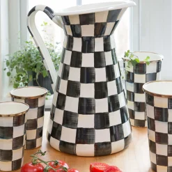 Drinkware|Bar Entertaining|MacKenzie-Childs Courtly Check 10 Ounce Tumbler
