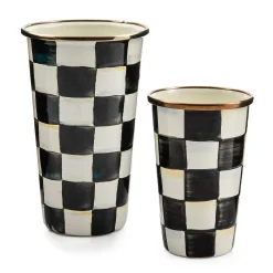 Drinkware|Bar Entertaining|MacKenzie-Childs Courtly Check 20 Ounce Tumbler