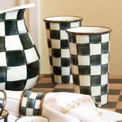 Drinkware|Bar Entertaining|MacKenzie-Childs Courtly Check 20 Ounce Tumbler