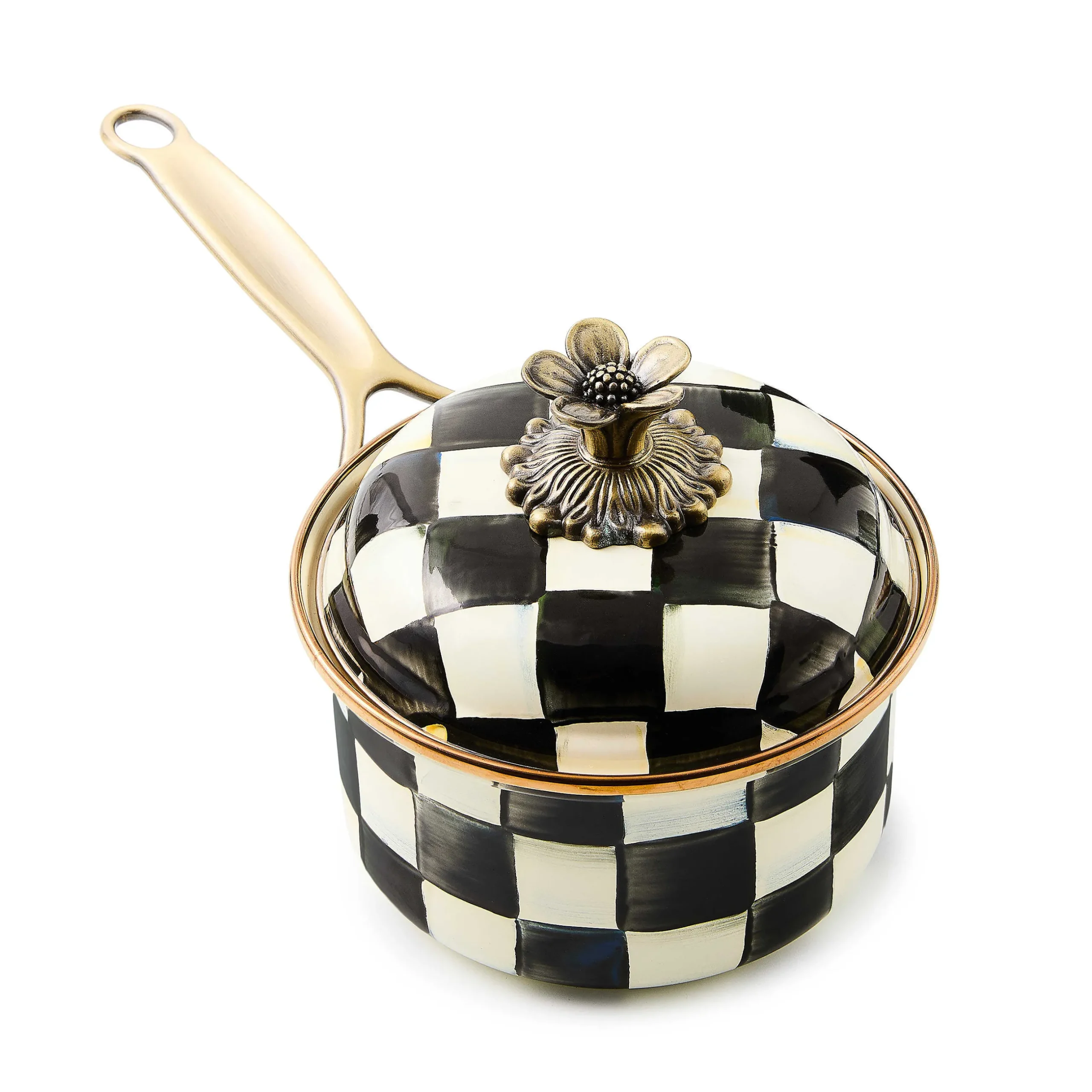 Cookware & Bakeware|MacKenzie-Childs Courtly Check 1 Quart Saucepan