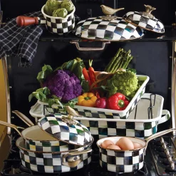 Cookware & Bakeware|MacKenzie-Childs Courtly Check 1 Quart Saucepan