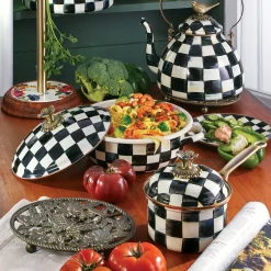 Cookware & Bakeware|MacKenzie-Childs Courtly Check 1 Quart Saucepan
