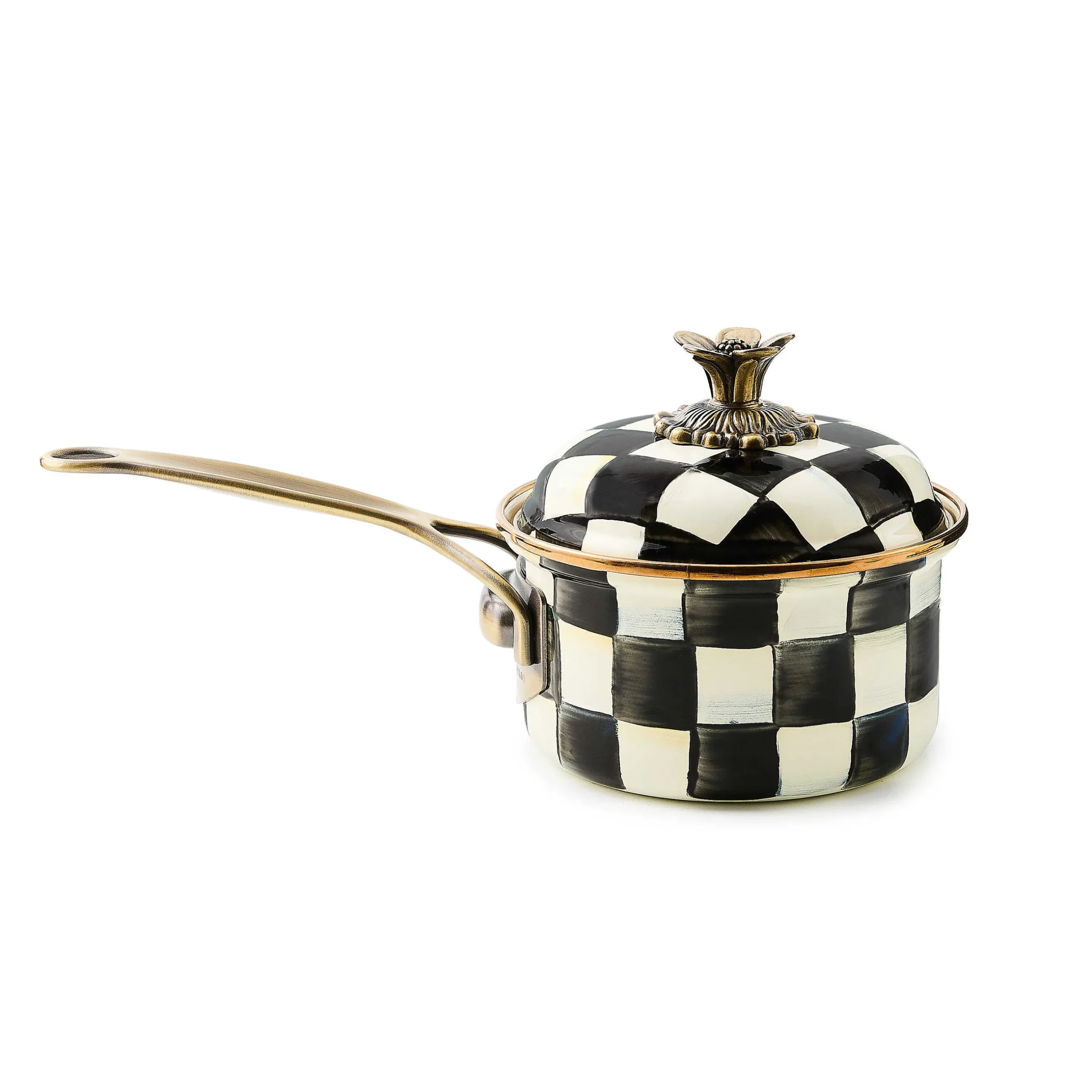 Cookware & Bakeware|MacKenzie-Childs Courtly Check 1 Quart Saucepan