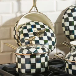Fall Entertaining|Cookware & Bakeware|MacKenzie-Childs Courtly Check 2.5 Quart Saucepan