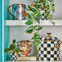 Cookware & Bakeware|MacKenzie-Childs Courtly Check 7 Quart Stockpot