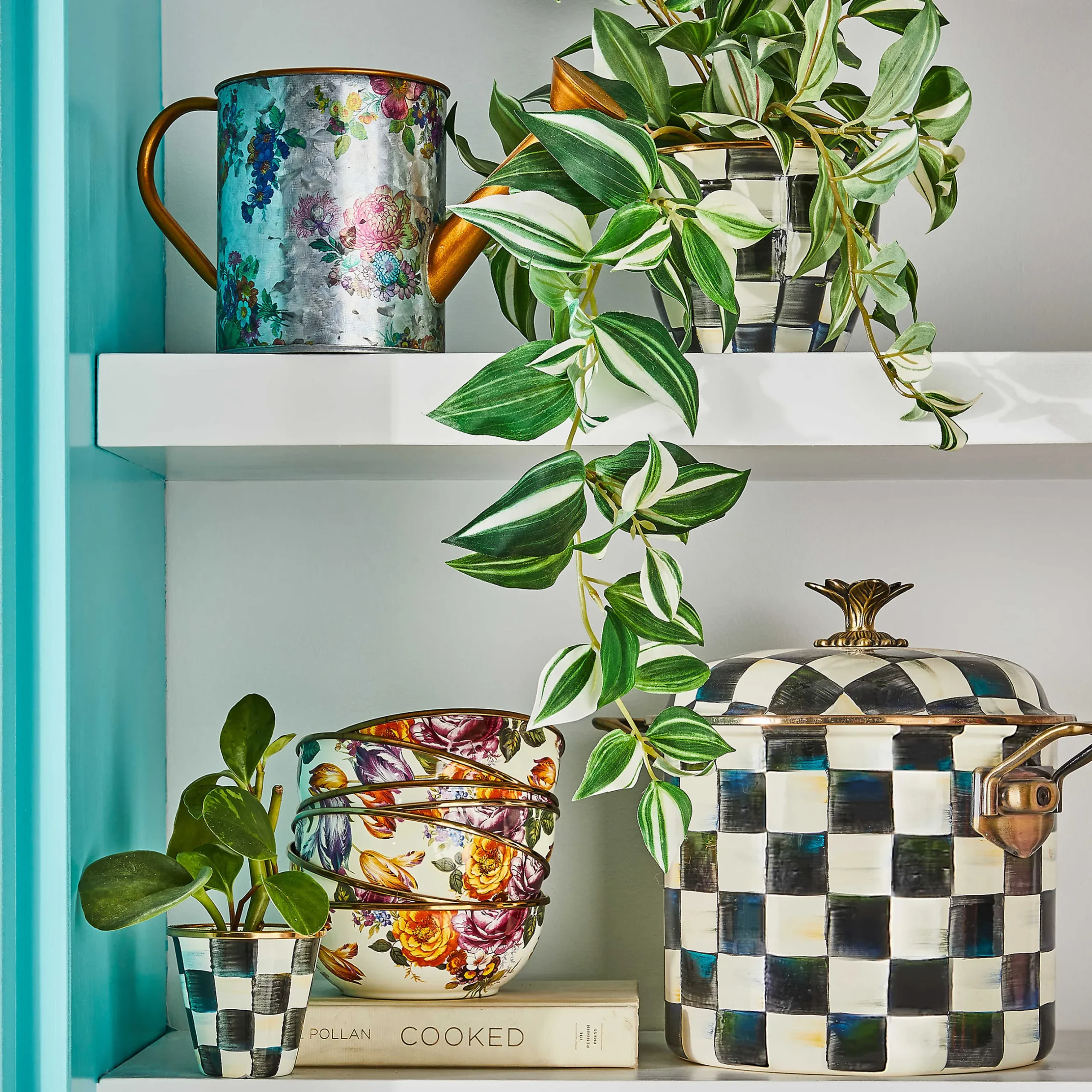 Cookware & Bakeware|MacKenzie-Childs Courtly Check 7 Quart Stockpot