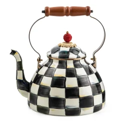 Tea Kettles|MacKenzie-Childs Courtly Check 3 Quart Tea Kettle