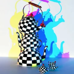 Tea Kettles|MacKenzie-Childs Courtly Check 3 Quart Tea Kettle