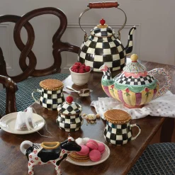 Tea Kettles|MacKenzie-Childs Courtly Check 3 Quart Tea Kettle
