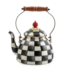 The Coffee Shop|Fall Entertaining|MacKenzie-Childs Courtly Check 2 Quart Tea Kettle