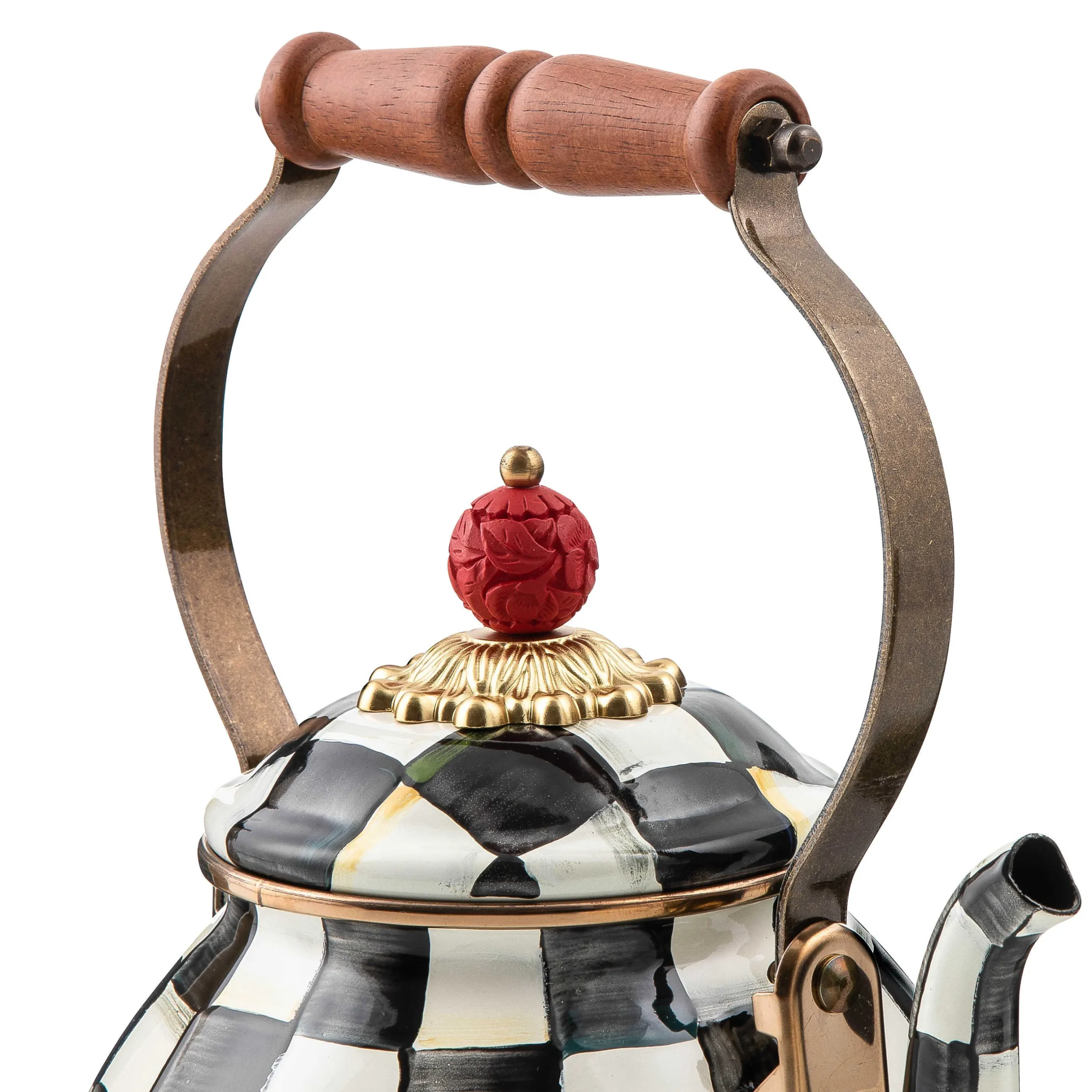The Coffee Shop|Fall Entertaining|MacKenzie-Childs Courtly Check 2 Quart Tea Kettle