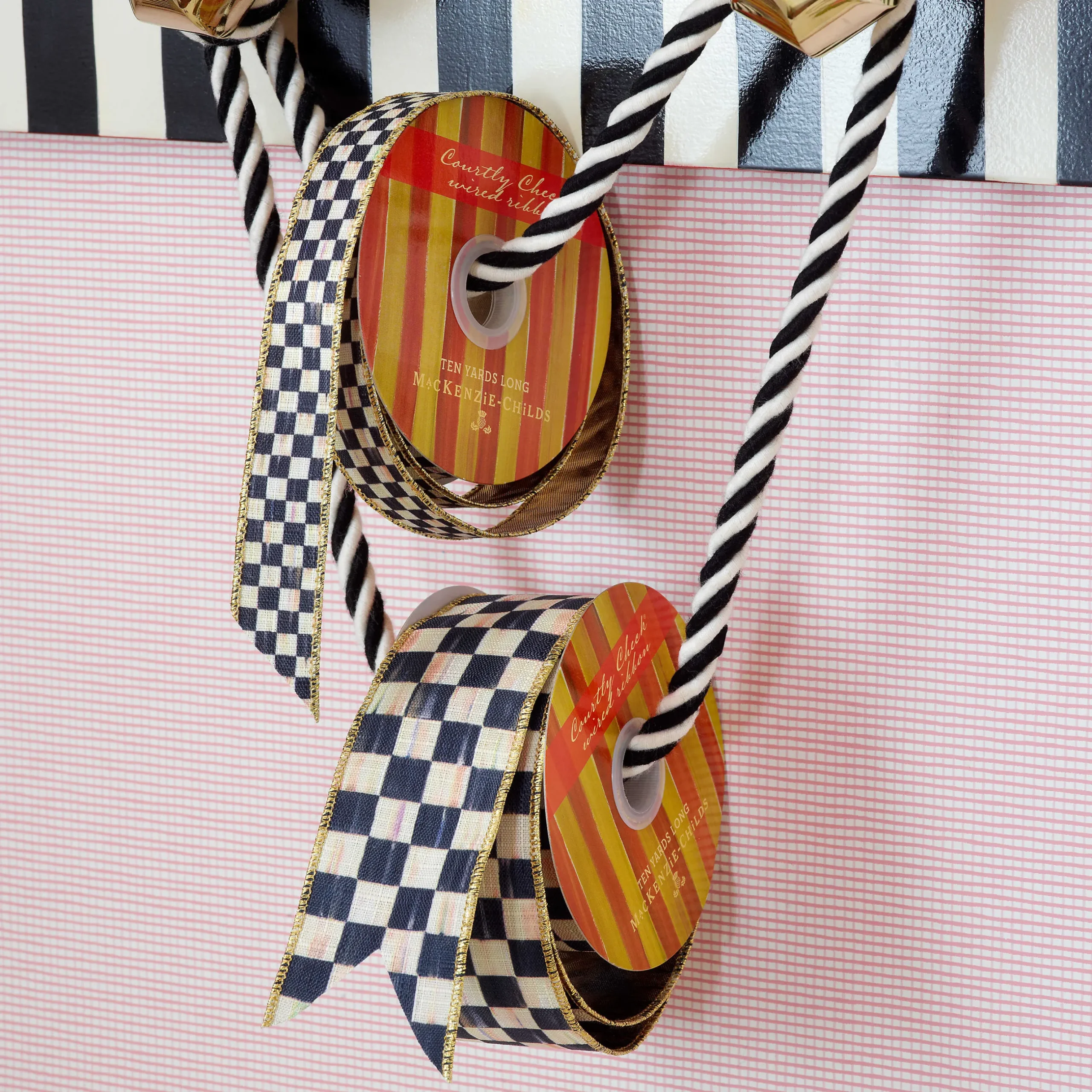 Holiday|Finishing Touches|MacKenzie-Childs Courtly Check 2 Ribbon