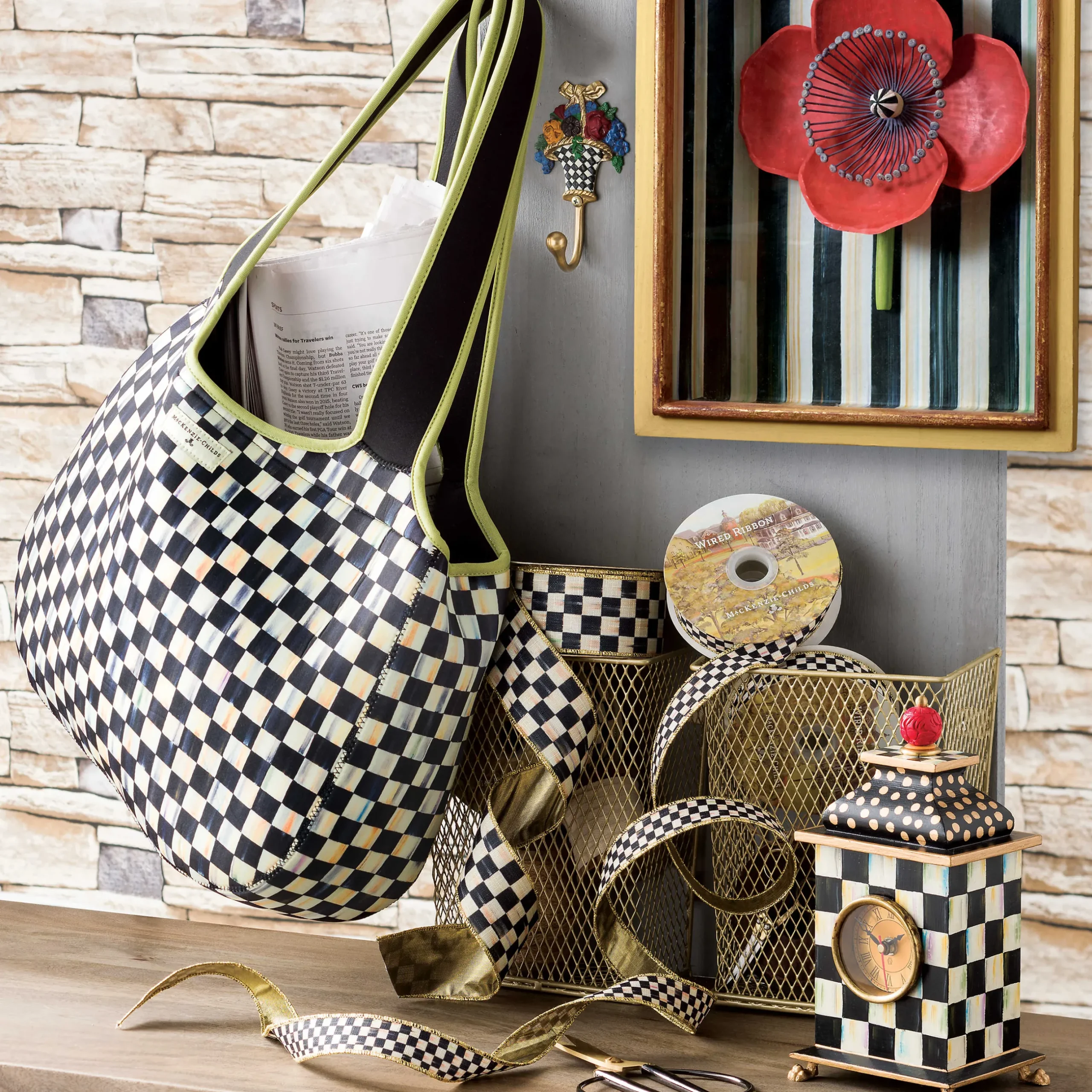Holiday|Finishing Touches|MacKenzie-Childs Courtly Check 2 Ribbon