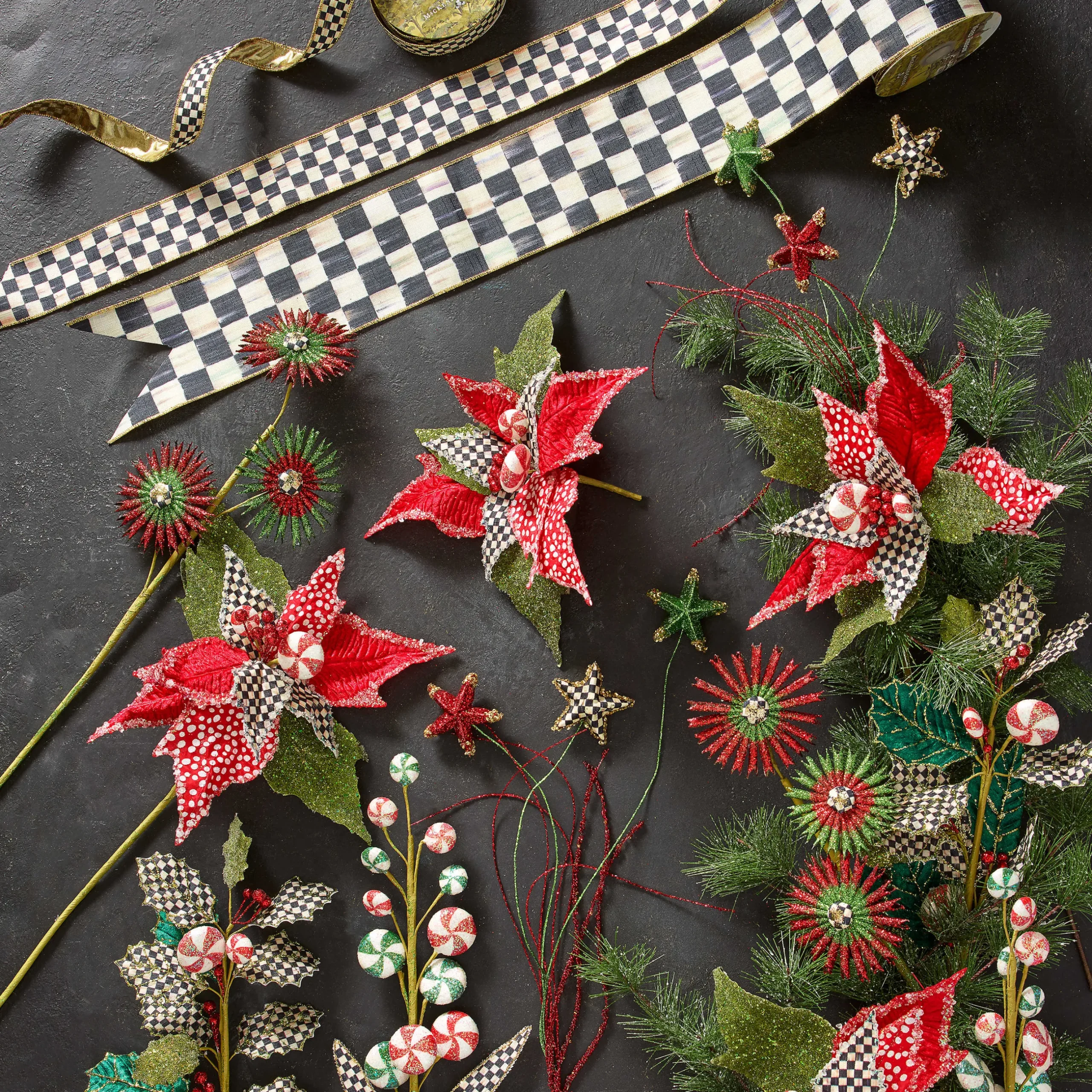 Holiday|Finishing Touches|MacKenzie-Childs Courtly Check 1 Ribbon
