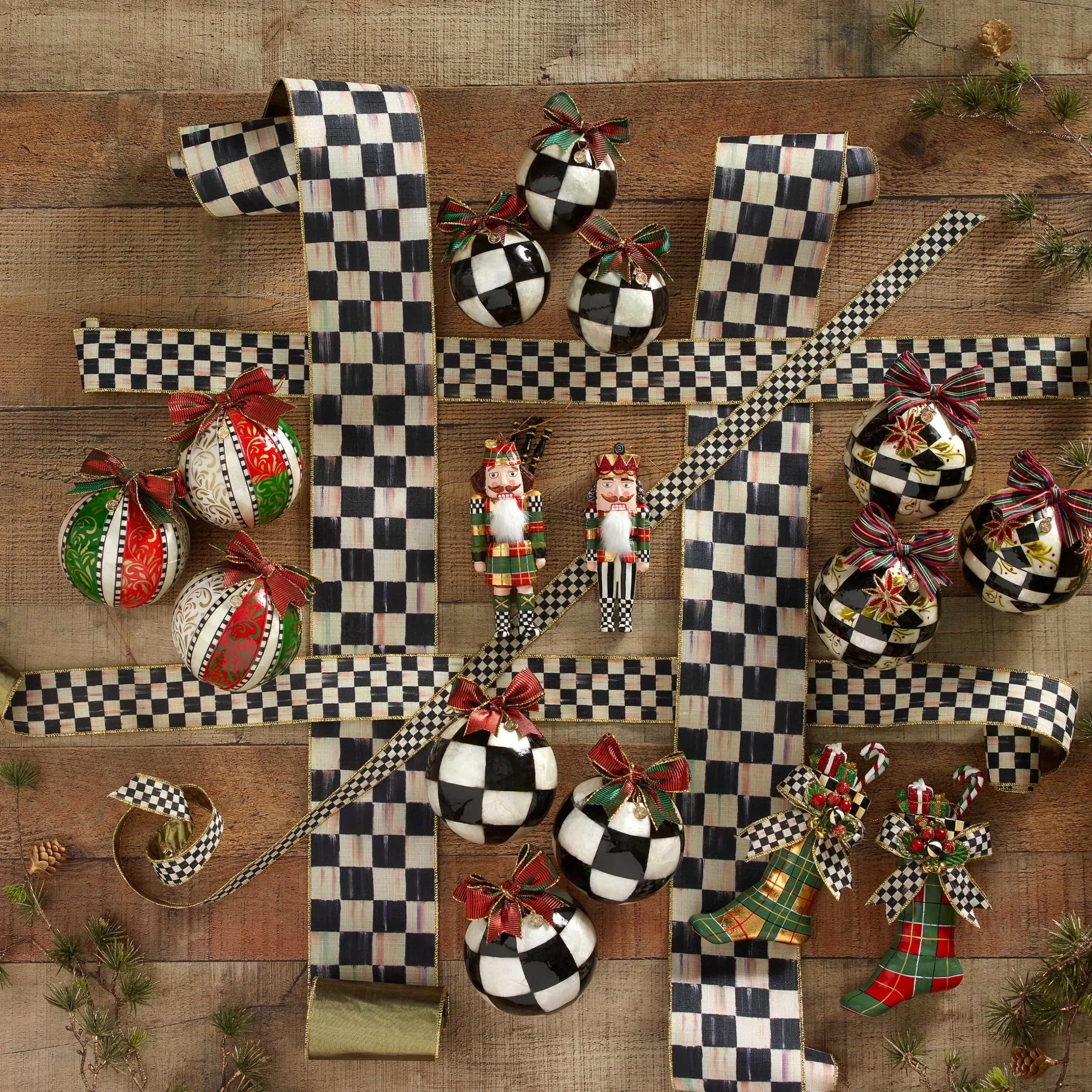 Holiday|Finishing Touches|MacKenzie-Childs Courtly Check 1 Ribbon