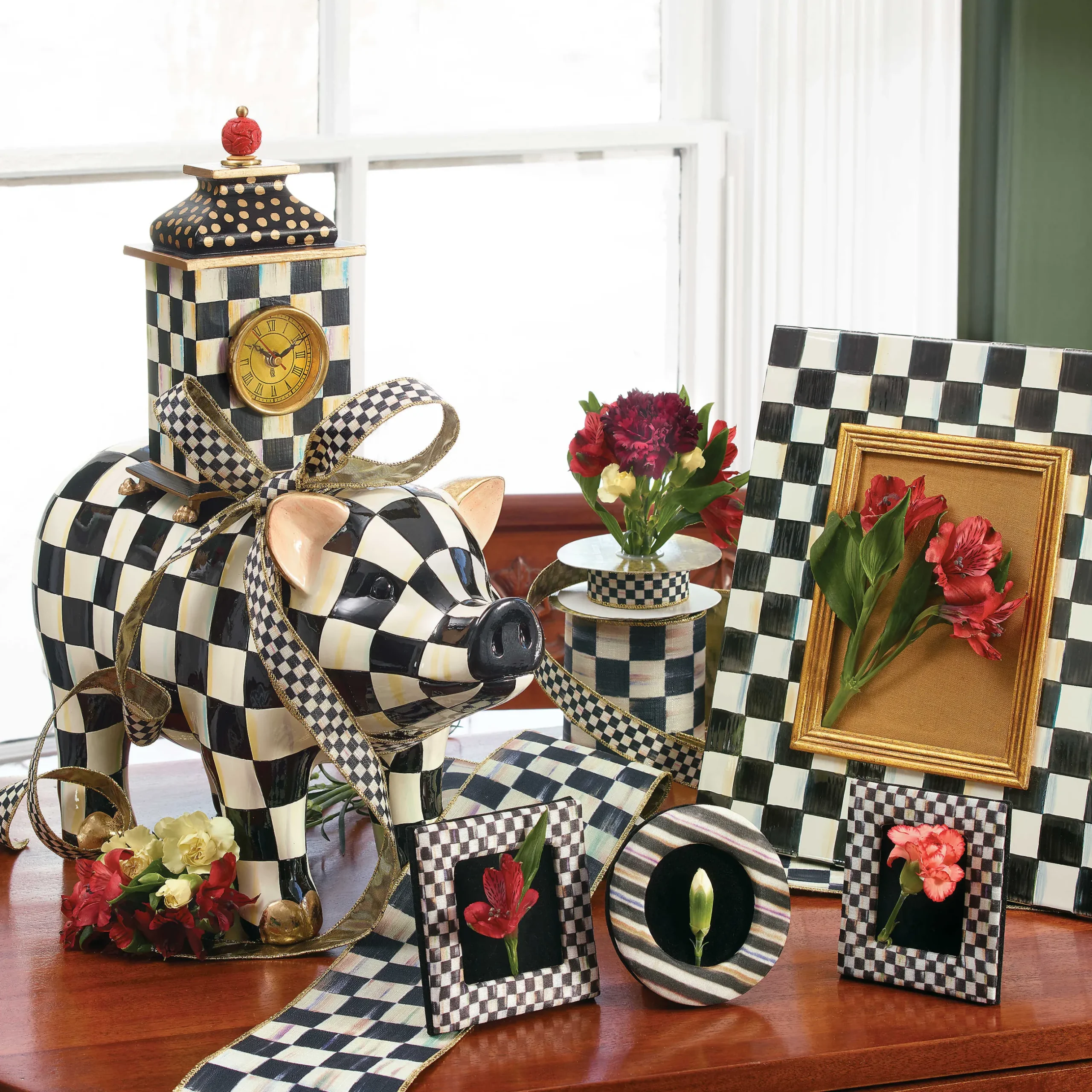 Holiday|Finishing Touches|MacKenzie-Childs Courtly Check 1 Ribbon