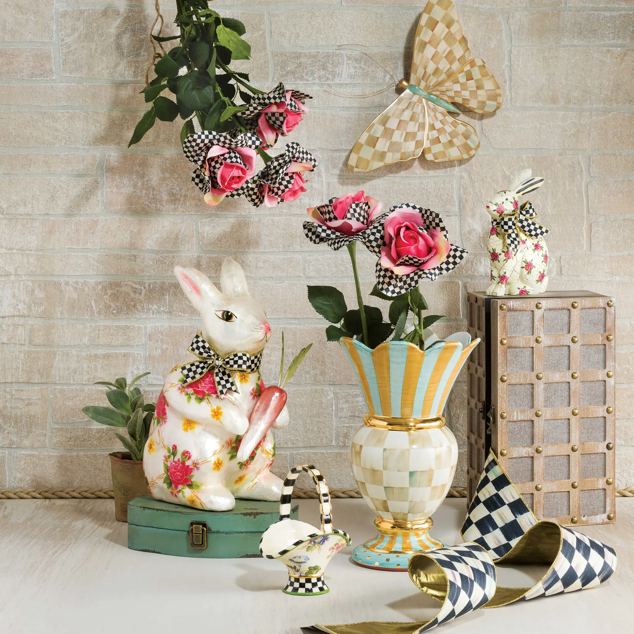 Holiday|Finishing Touches|MacKenzie-Childs Courtly Check 4 Ribbon