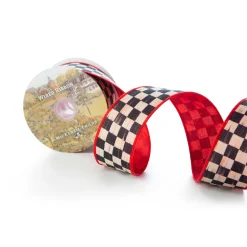 Holiday|Finishing Touches|MacKenzie-Childs Courtly Check 2 Ribbon - Red
